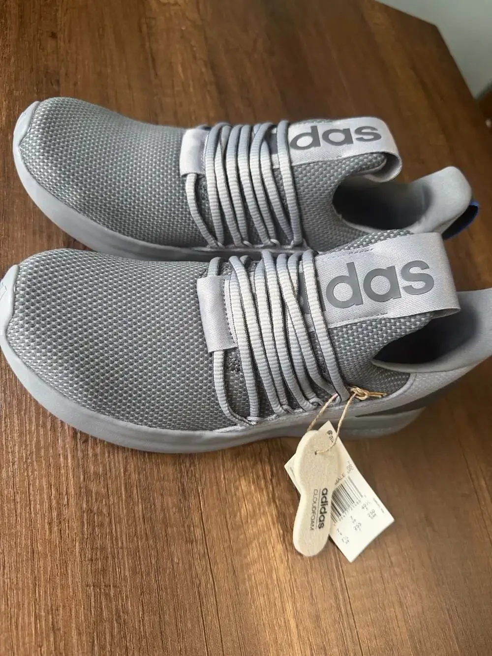 Adidas Lite Racer Adapt 7.0 Size 7.5 Grey Slip-On Sneakers
